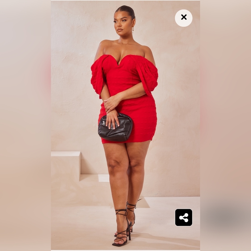 Pretty Little Thing NWT Red Dress Size 12